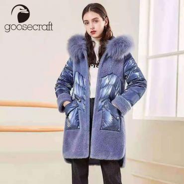goosecraft Light luxury brand down cotton inner fur ladies wear
